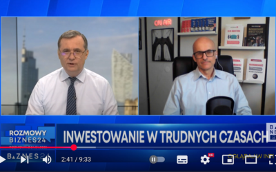 Wywiad na żywo w telewizji Biznes24 pt. Inwestowanie w trudnych czasach